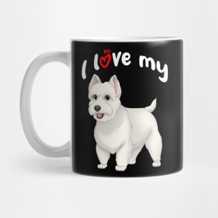 I Love My West Highland White Terrier Dog Mug